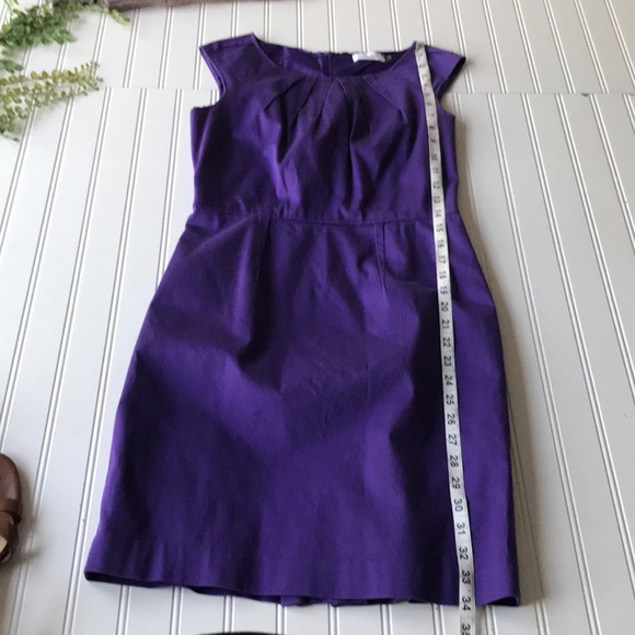 Calvin Klein sheath dress purple sleeveless petite - Picture 8 of 8
